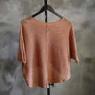 Back view of High Low Top in Peachy Sparkles 