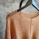 Detailed fabric view of High Low Top in Peachy Sparkles colourway