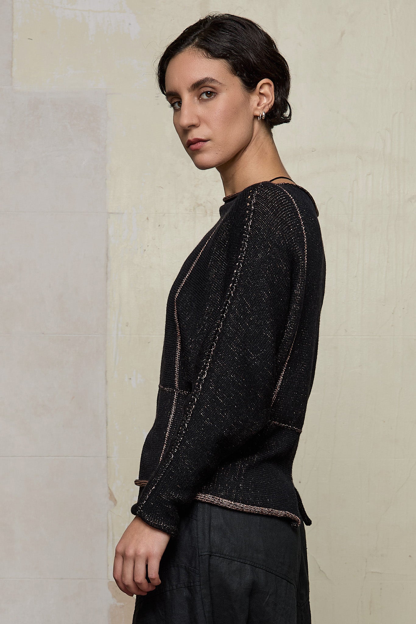 Metallic Dolmain Jumper – Wendy Voon