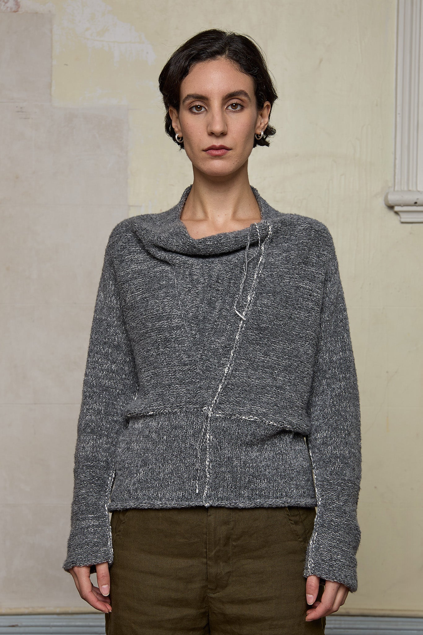 【BAON】[unisex] Winnon Round Over Knit BAON】[unisex] Winnon Round Over Knit (BAON/ニット・セーター