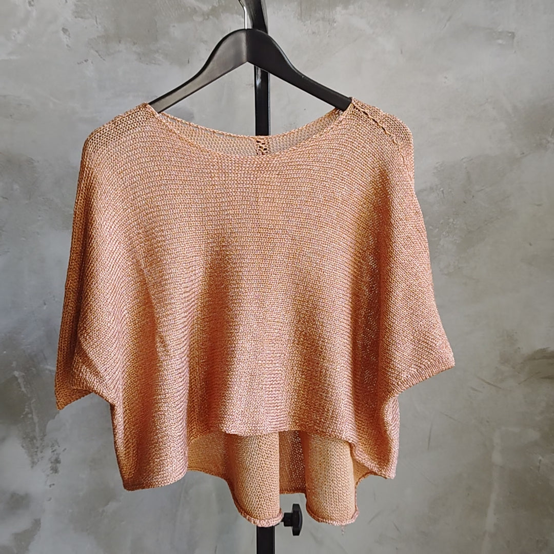 Video of High Low Top in Peachy Sparkles colourway on hanger