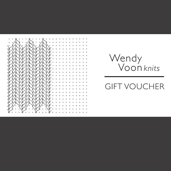 Wendy Voon knits gift voucher 110 to 200 AUD value